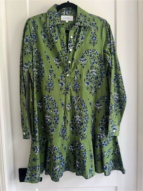 LIVRO Green Floral Mini Dress